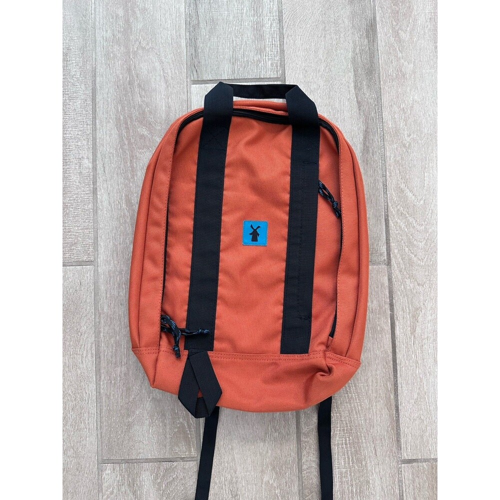 Dutch Bros Coffee Backpack Orange Daypack Travel Casual Merch Bag Unisex